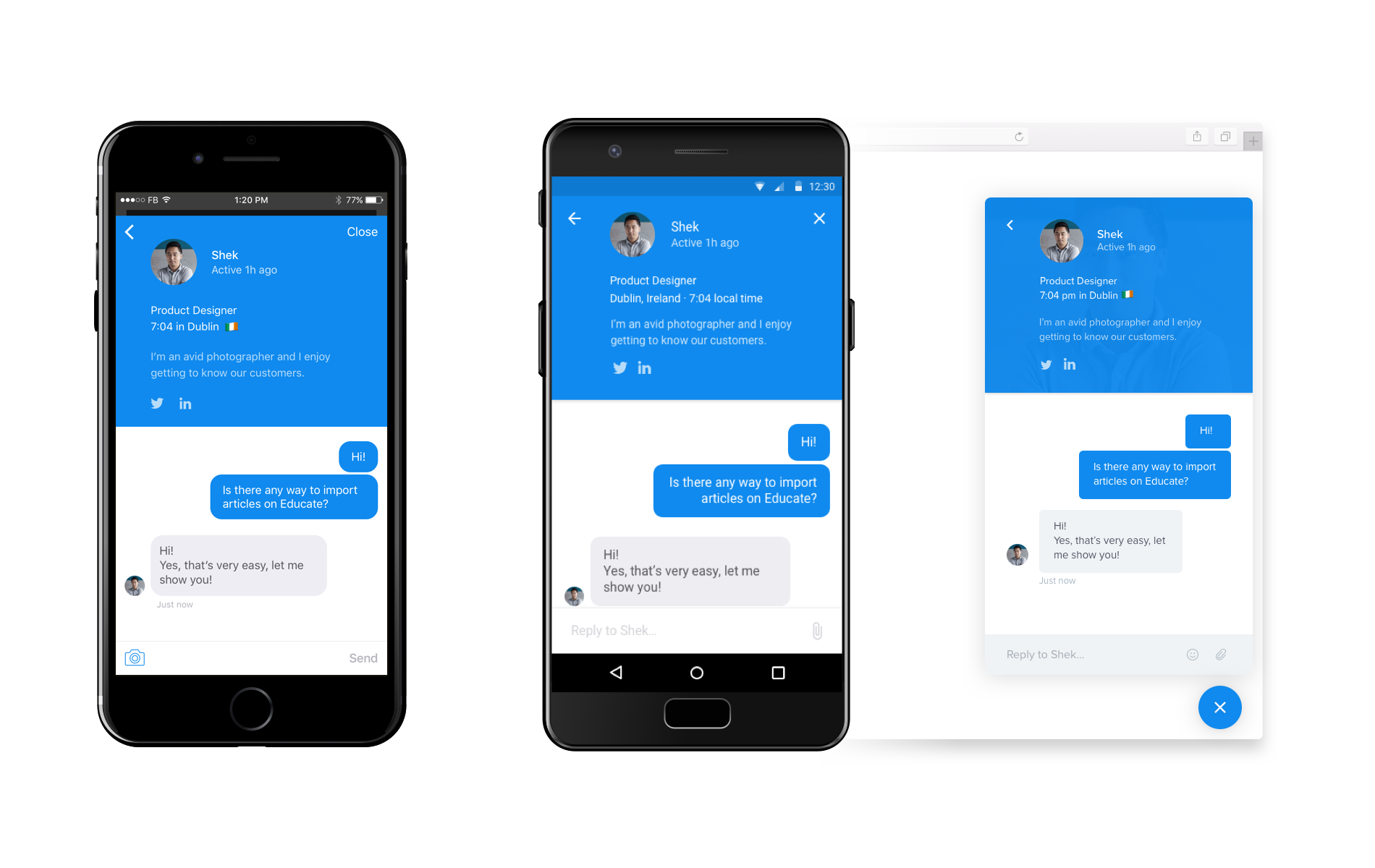 A more personal business messenger