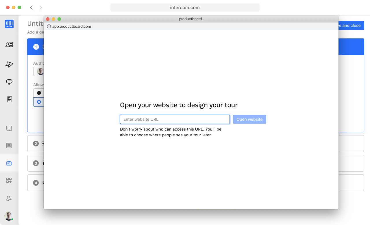 The build URL